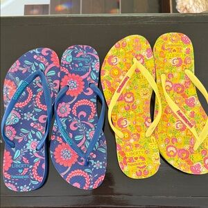 Havaianas Liberty Floral Flip Flops - Blue and Yellow - Buy one get one FREE